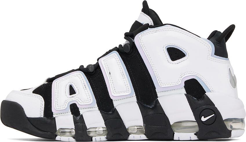 Nike White  Black Air More Uptempo '96 Sneakers - Picture 2