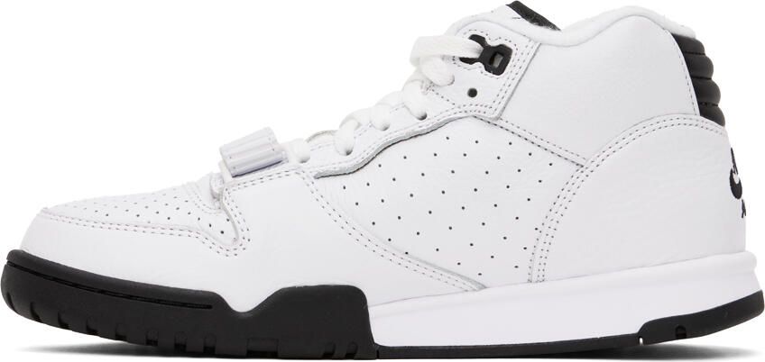 Nike White  Black Air Trainer 1 Sneakers - Picture 3