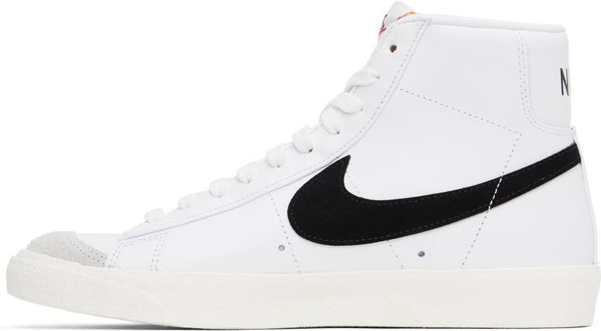 Nike White  Black Blazer Mid '77 Vintage Sneakers - Picture 3