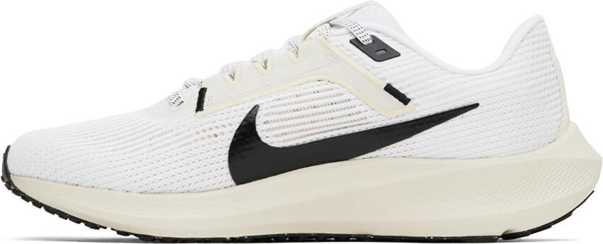 Nike White  Black Pegasus 40 Sneakers - Picture 3