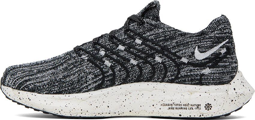 Nike White  Black Pegasus Turbo Sneakers - Picture 3