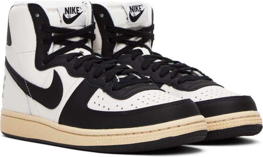Nike White  Black Terminator High Sneakers - Picture 2