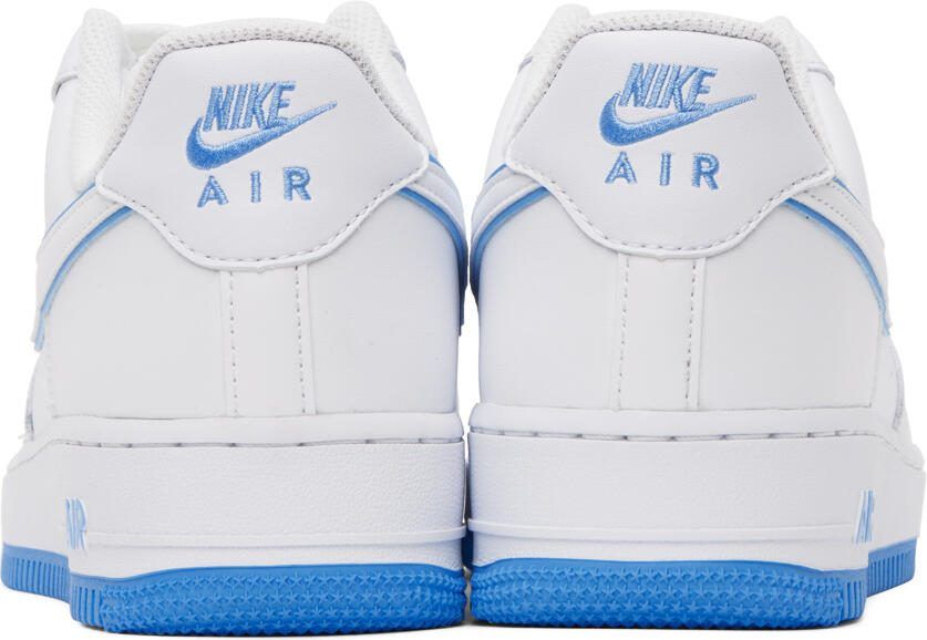 Nike White  Blue Air Force 1 '07 Sneakers
