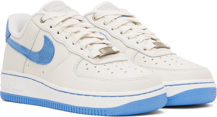 Nike White  Blue Air Force 1 LXX Sneakers - Picture 2