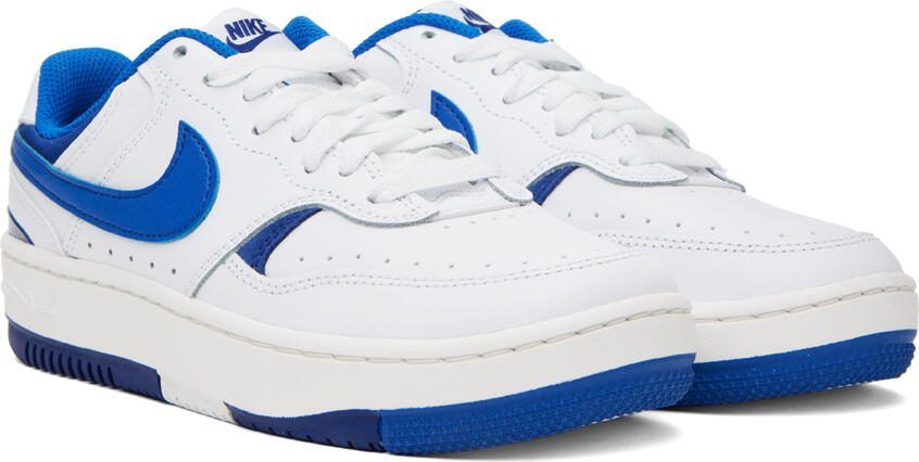 Nike White  Blue Gamma Force Sneakers - Picture 2