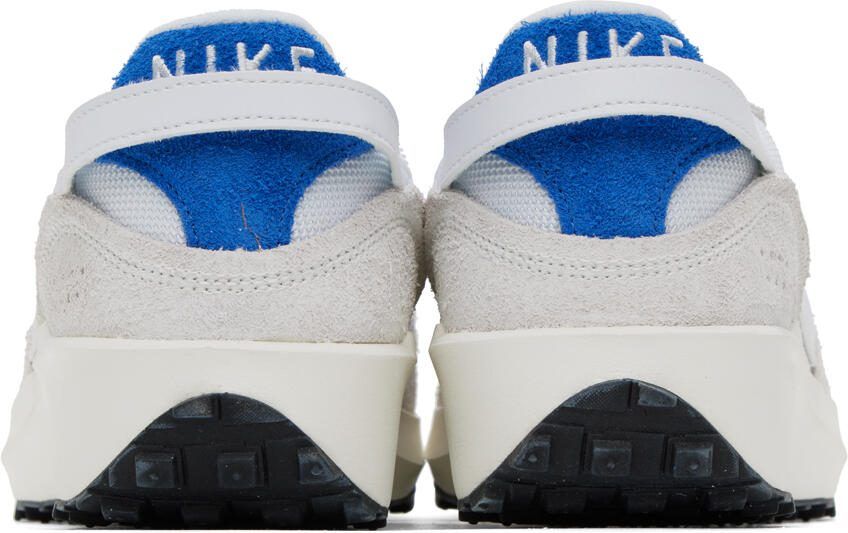 Nike White  Beige Waffle Debut Vintage Sneakers - Picture 7