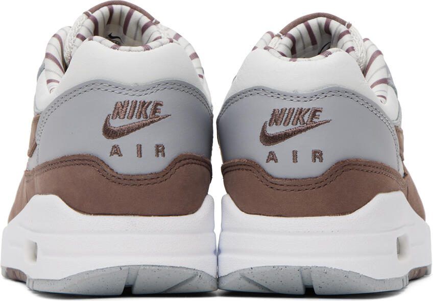Nike White  Brown Air Max 1 Shima Sneakers