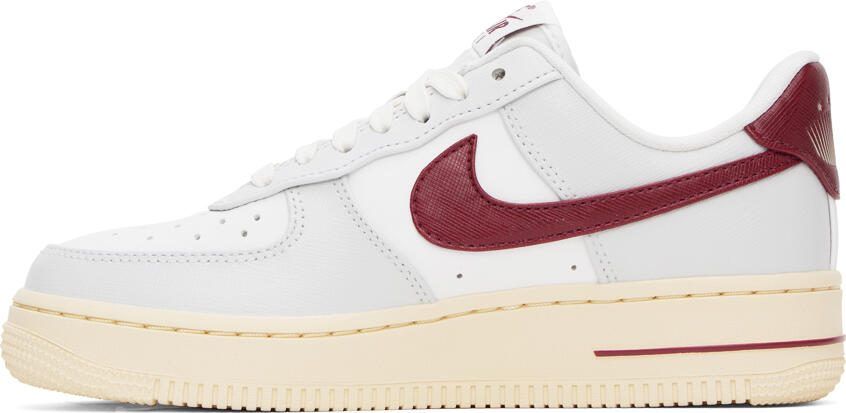 Nike White  Gray Air Force 1 '07 SE Sneakers - Picture 3