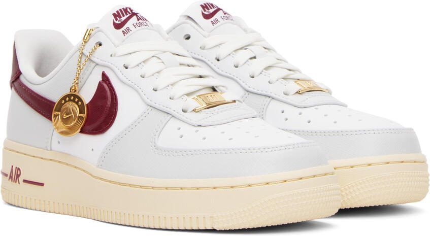 Nike White  Gray Air Force 1 '07 SE Sneakers - Picture 2