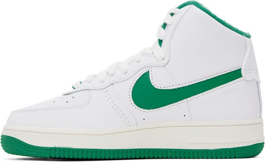 Nike White  Green Air Force 1 Sculpt Sneakers - Picture 3