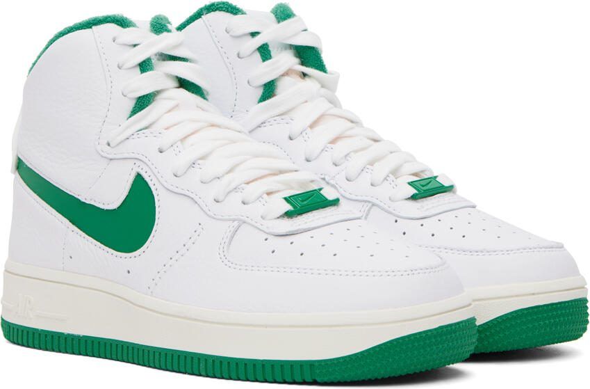 Nike White  Green Air Force 1 Sculpt Sneakers - Picture 2