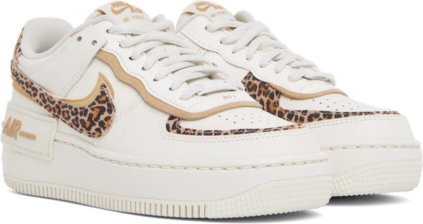 Nike White  Off-White Air Force 1 Shadow Sneakers - Picture 3