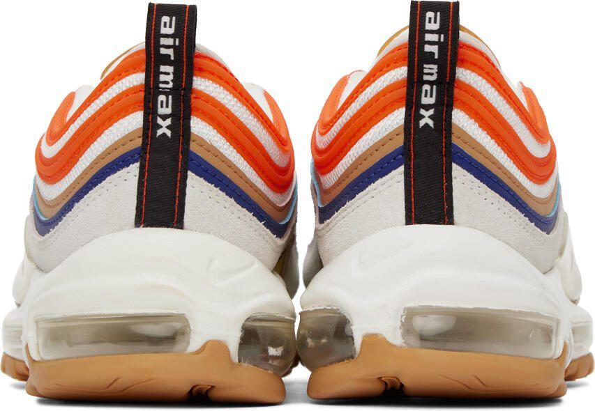 Nike White  Orange Air Max 97 SE Sneakers