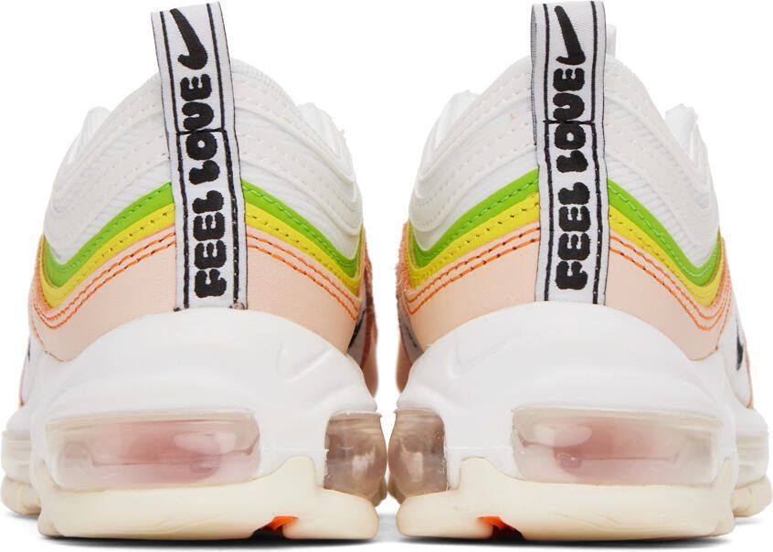 Nike White  Pink Air Max 97 Sneakers