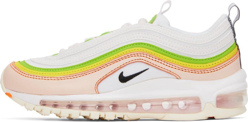 Nike White  Pink Air Max 97 Sneakers - Picture 3