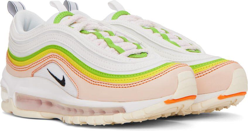 Nike White  Pink Air Max 97 Sneakers - Picture 2