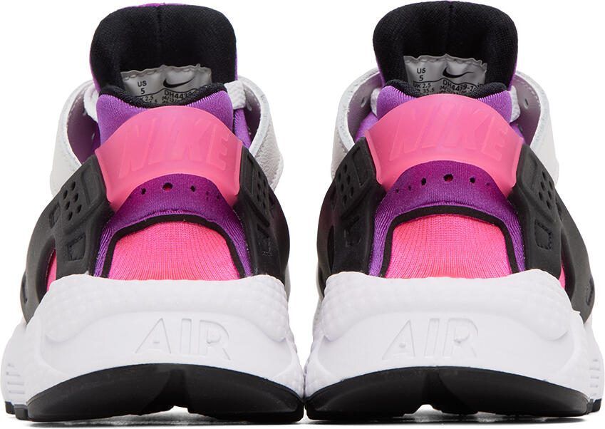 Nike White  Purple Air Huarache Sneakers