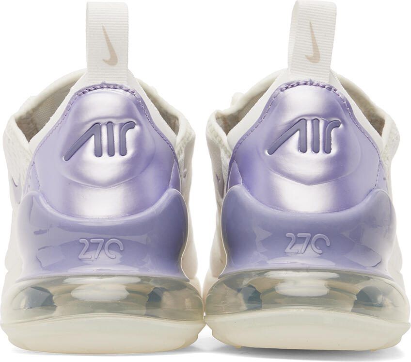 Nike White  Purple Air Max 270 Sneakers
