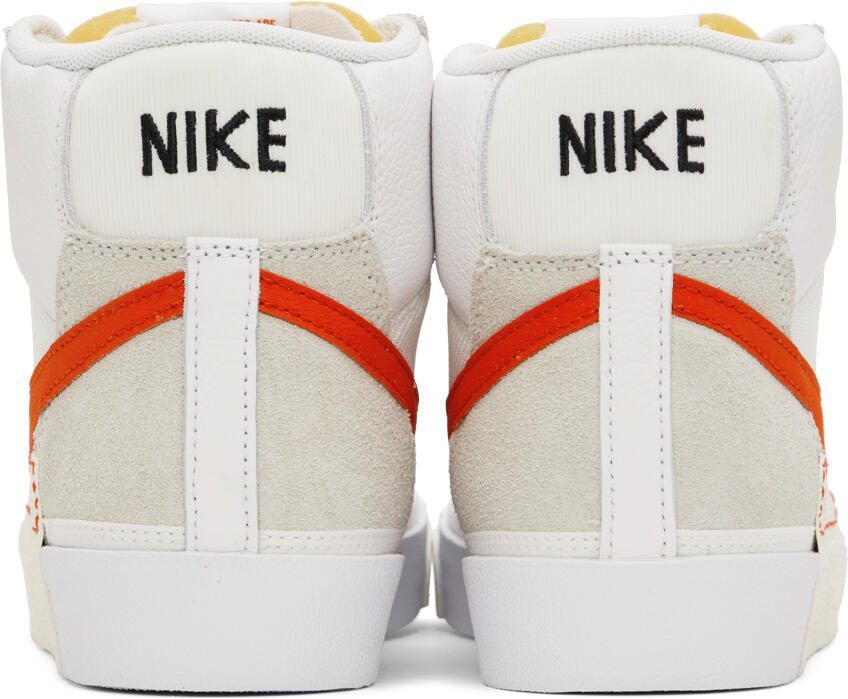 Nike White  Red Blazer Mid '77 Pro Club Sneakers - Picture 5