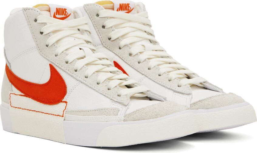 Nike White  Red Blazer Mid '77 Pro Club Sneakers