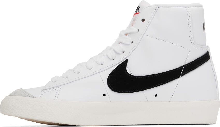 Nike White  Black Blazer Mid '77 Vintage Sneakers - Picture 3