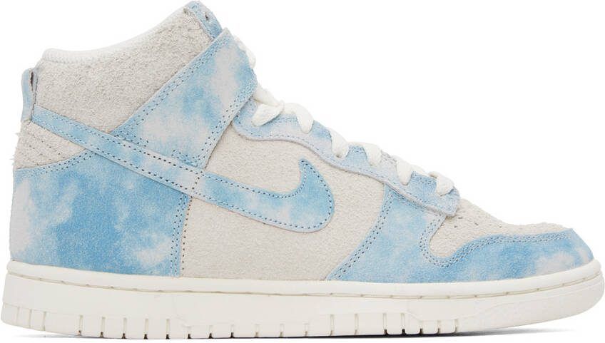 Nike Off-White  Blue Dunk High SE Sneakers - Picture 5