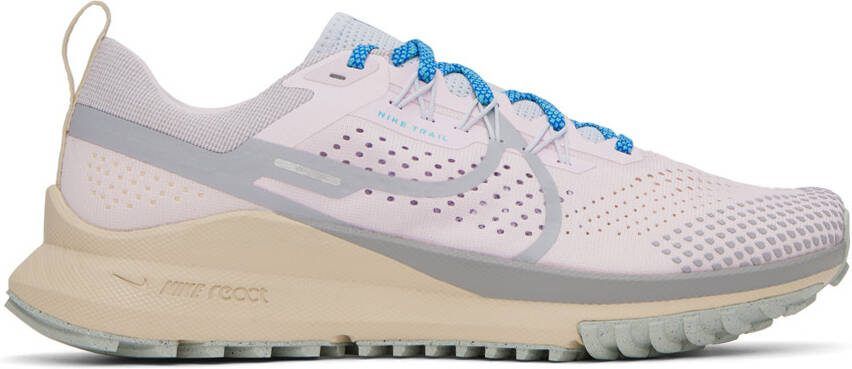 Nike Pink React Pegasus Trail 4 Sneakers - Picture 5