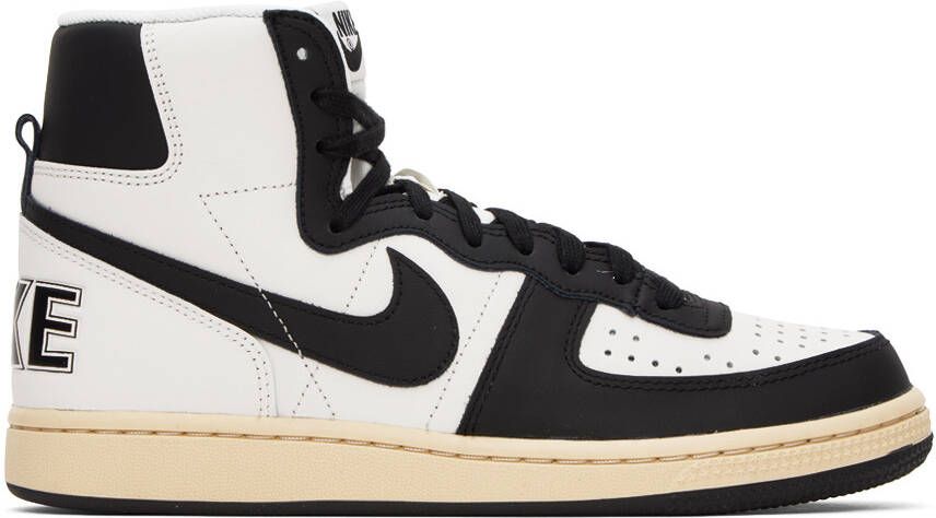 Nike White  Black Terminator High Sneakers - Picture 5