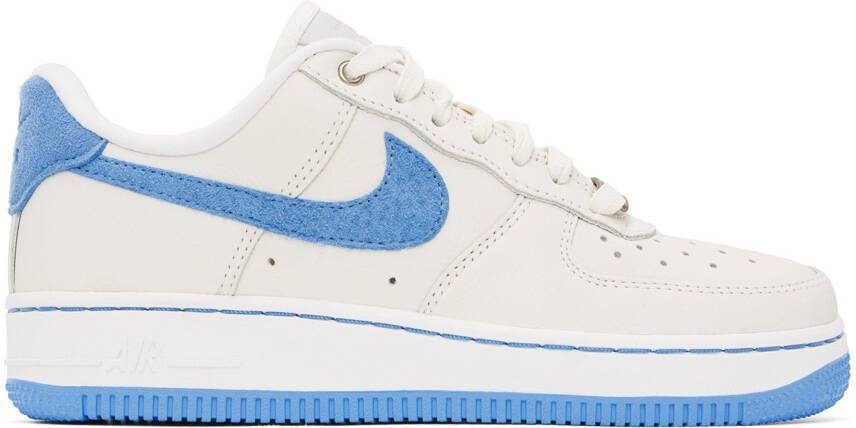 Nike White  Blue Air Force 1 LXX Sneakers - Picture 5
