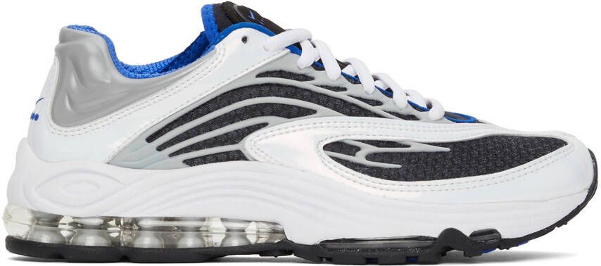 Nike White  Blue Air Tuned Max Sneakers - Picture 5