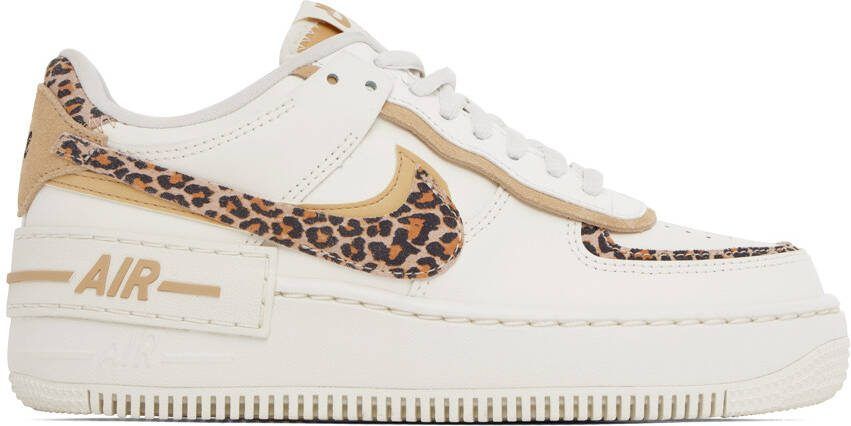 Nike White  Off-White Air Force 1 Shadow Sneakers - Picture 5