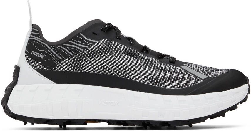 Norda Black  White ' 001' Sneakers - Picture 5