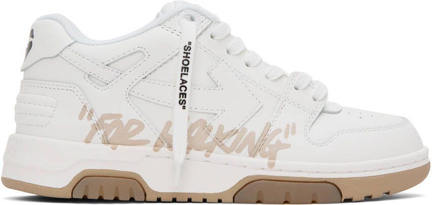 Off-White  Beige Out Of Office 'For Walking' Sneakers - Picture 5