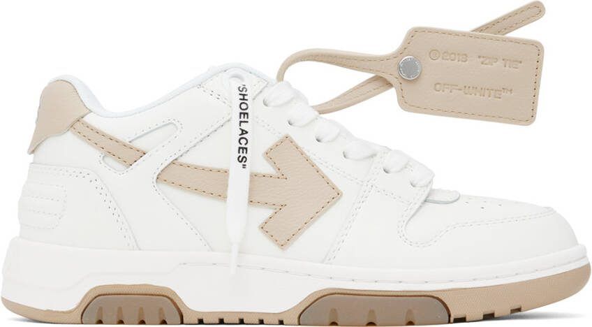Off-White  Beige 'Out Of Office' Sneakers - Picture 5