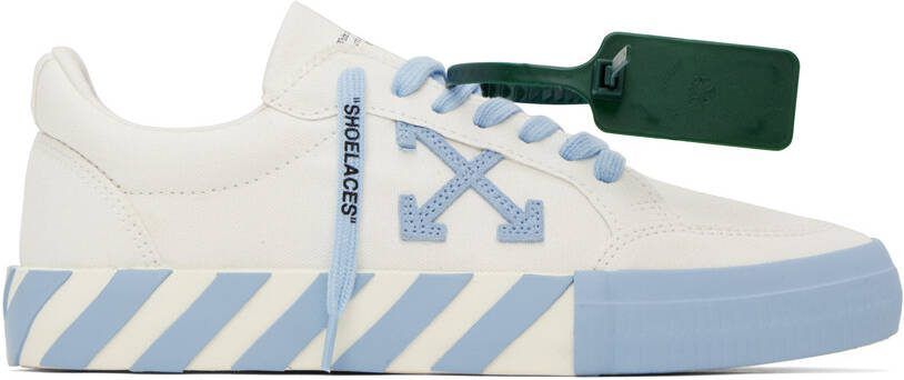 Off-White  Blue Vulcanized Low Sneakers - Picture 5