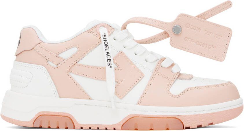 Off-White  Pink 'Out Of Office' Sneakers - Picture 5