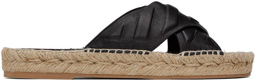 Off-White Black  Beige Diag Lea Sandals - Picture 5