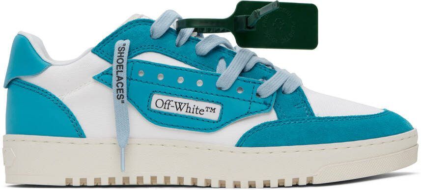 Off-White Blue  White 5.0 Sneakers - Picture 5