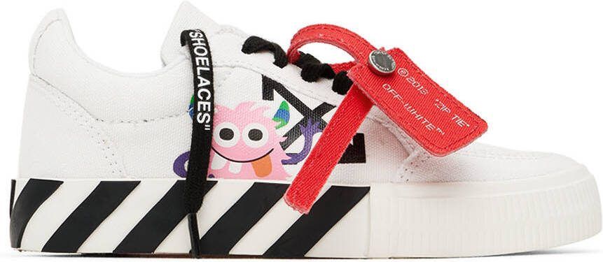 Off-White Kids White  Black Monsters Vulcanized Sneakers