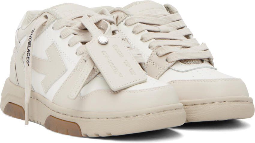 Off-White  Beige Out Of Office Sneakers - Picture 2