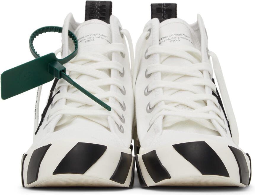 Off-White  Black Mid Vulcanized Sneakers - Picture 3