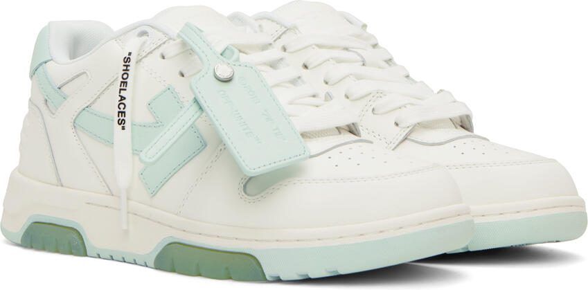 Off-White  Blue 'Out Of Office' Sneakers - Picture 3