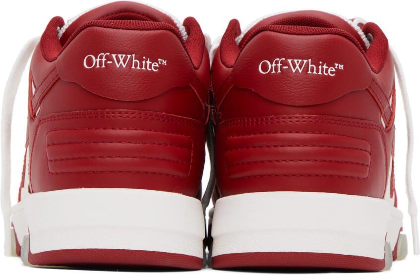 Off-White  Burgundy Out Of Office Sneakers