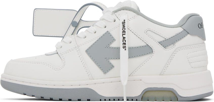 Off-White  Gray Out Of Office Sneakers - Picture 3