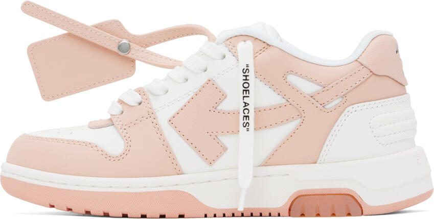 Off-White  Pink 'Out Of Office' Sneakers - Picture 3
