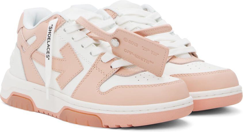 Off-White  Pink 'Out Of Office' Sneakers - Picture 2