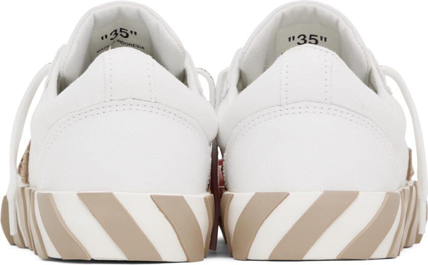Off-White  Tan Vulcanized Sneakers