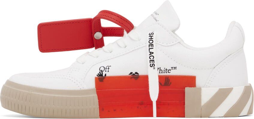 Off-White  Tan Vulcanized Sneakers - Picture 3