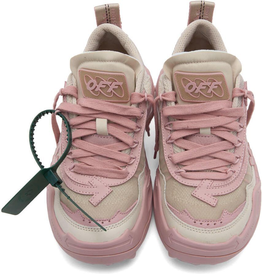 Off-White Beige  Pink Odsy 1000 Sneakers