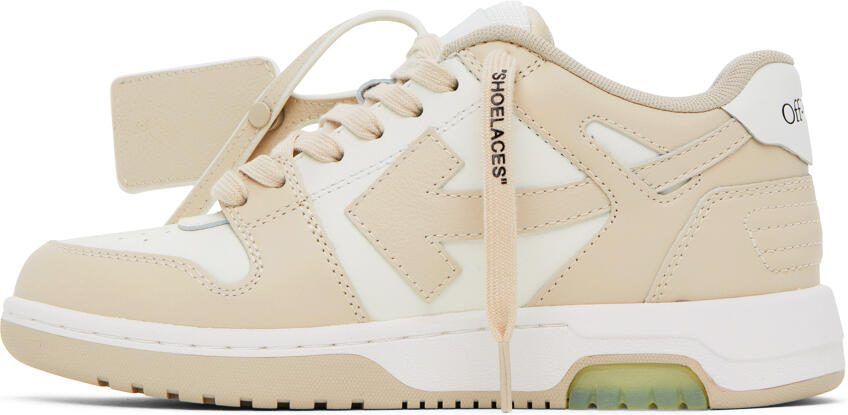 Off-White Beige  White Out Of Office Sneakers - Picture 3